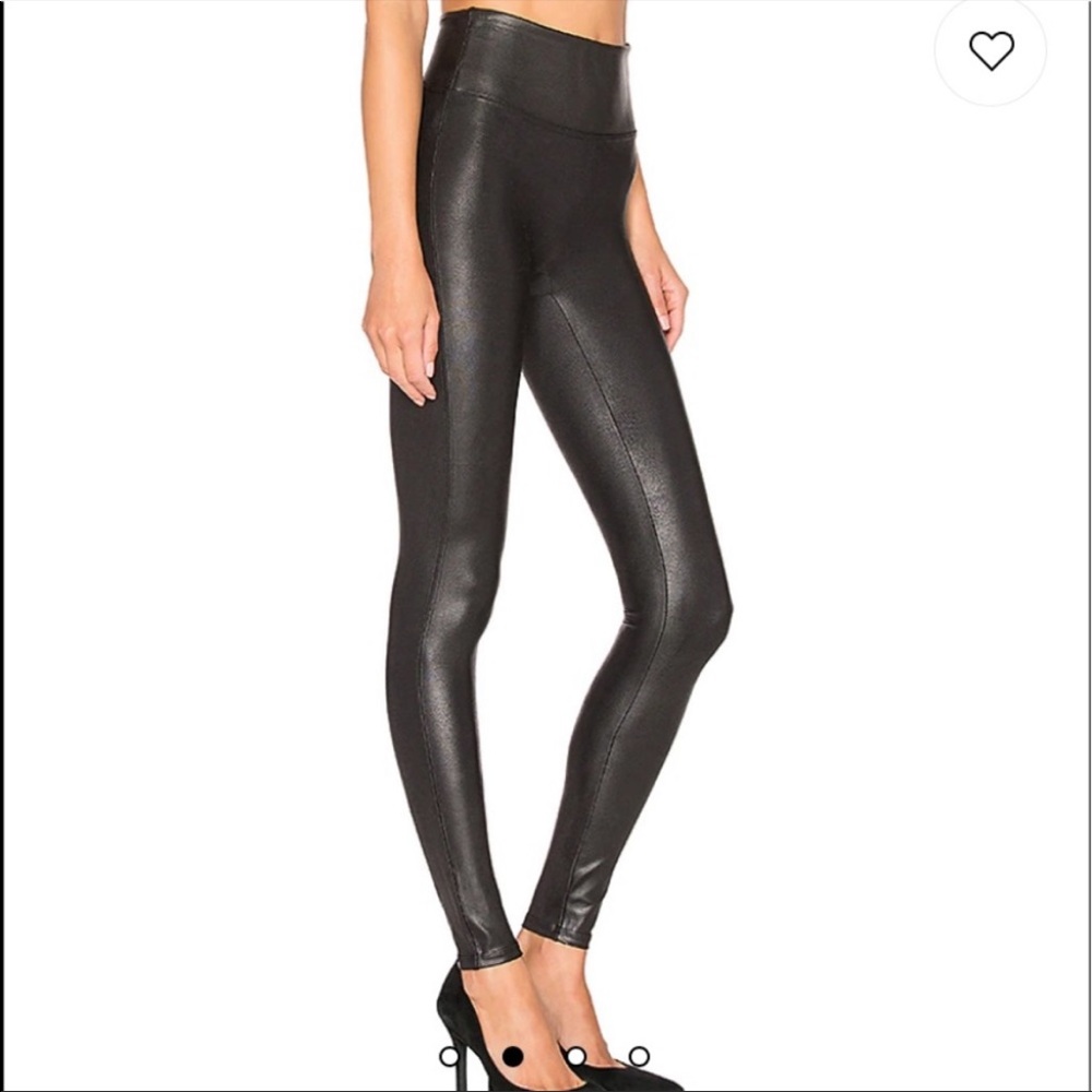 Spanx Faux Leather Leggings Size Small #C2